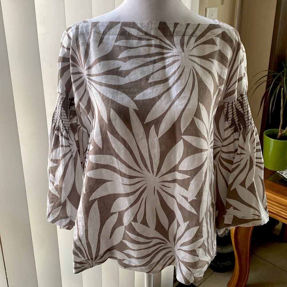 TRINA TURK linen top
